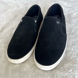 MICHAEL Michael Kors Suede Slip on Black Size 9.5